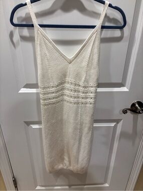 Beautiful White Knit Summer Dress